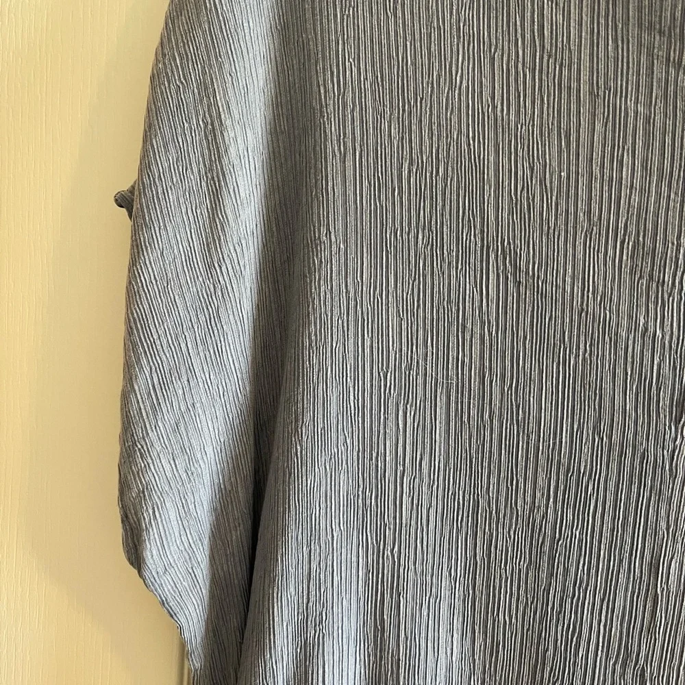 BluHeaven Blue/Gray Crepe Top - Picture 9 of 11